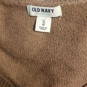 Old navy brown v neck sweater